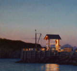 Monhegan Wharf Dusk 4