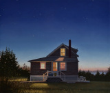 Burton Cottage Dusk, Monhegan