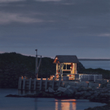 Monhegan Wharf, Dusk