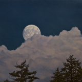 Moon Behind Clouds