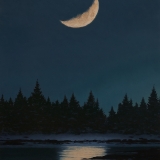 Moonset Winter